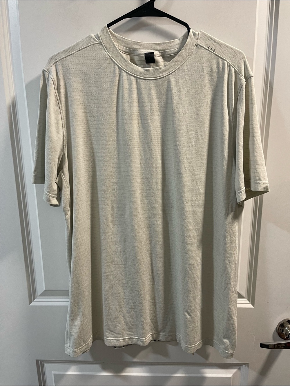 lululemon athletica Short Sleeve Crew Tee in Light Cream Have One Spots